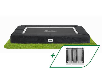 Trampoline - Premium Ground - 214 x 153 cm - Rechteckig Schwarz