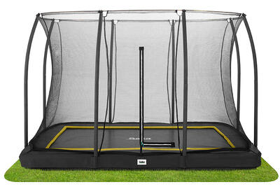 Trampoline - comfort edition ground - 305 x 214cm - rechthoekig zwart
