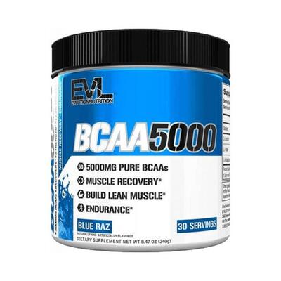 Evl nutrition bcaa 5000 - unflavored (60 serv) standard - aminozuren - bcaa