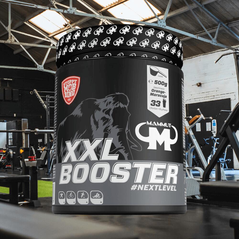 Mammut XXL Booster (500g) Orange Passion-Fruit - Pre-Workout 2/4