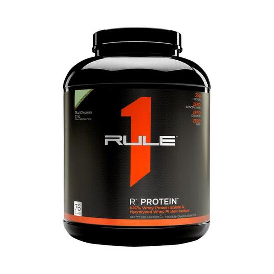 Rule1 R1 Protein Whey Isolate (5lbs) Mint Chocolate Chip - Protéines