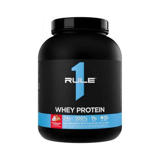 Rule1 R1 Whey Protein (5lbs) Strawberries & Crème - Protéines