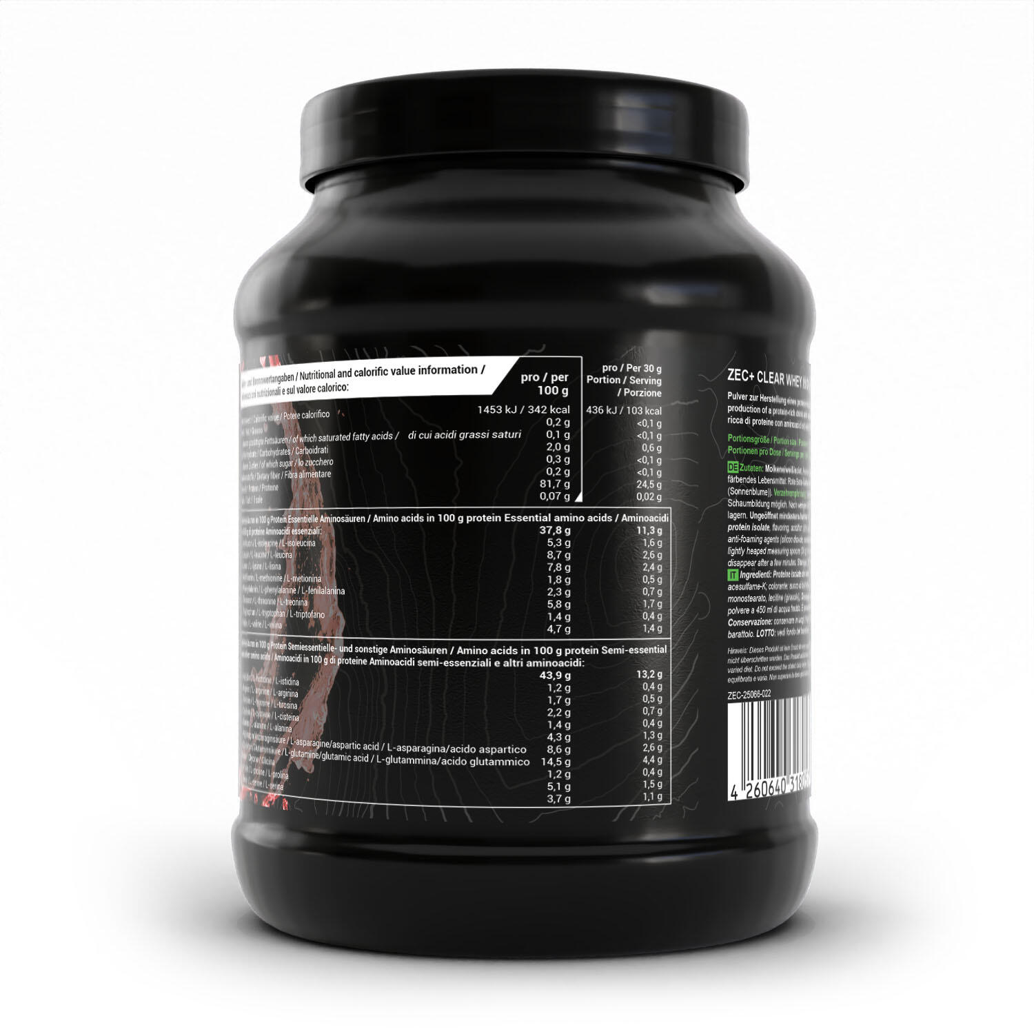 Zec+ Clear Whey Isolate (450g) Strawberry - Protéines - Protéines claires 2/3
