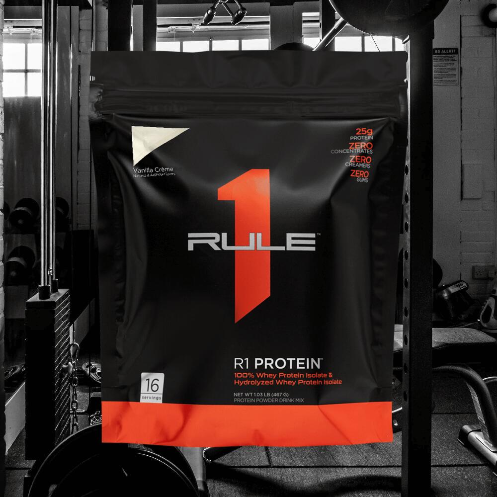 Rule1 R1 Protein Whey Isolate (1lbs) Vanilla Crème - Proteine 2/4
