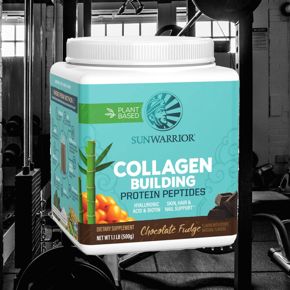 Sunwarrior Collagen Building Protein Peptides (500g) Chocolate Fudge 4/5