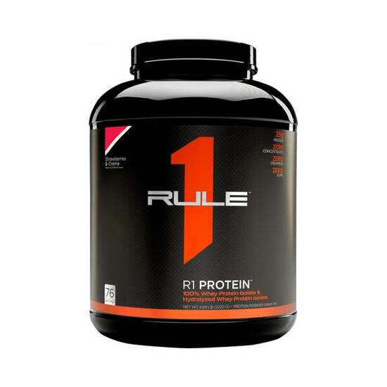 Rule1 R1 Protein Whey Isolate (5lbs) Strawberries & Crème - Protéines