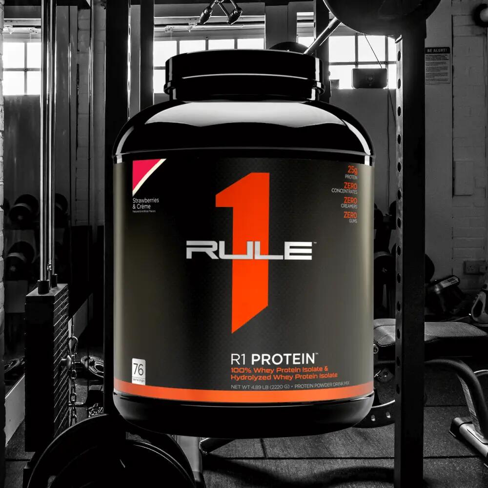 Rule1 R1 Protein Whey Isolate (5lbs) Strawberries & Crème - Protéines 4/5