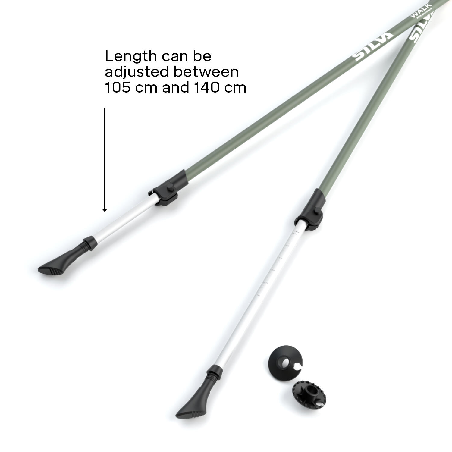 Bastones de marcha Quechua aluminio corcho 5/6