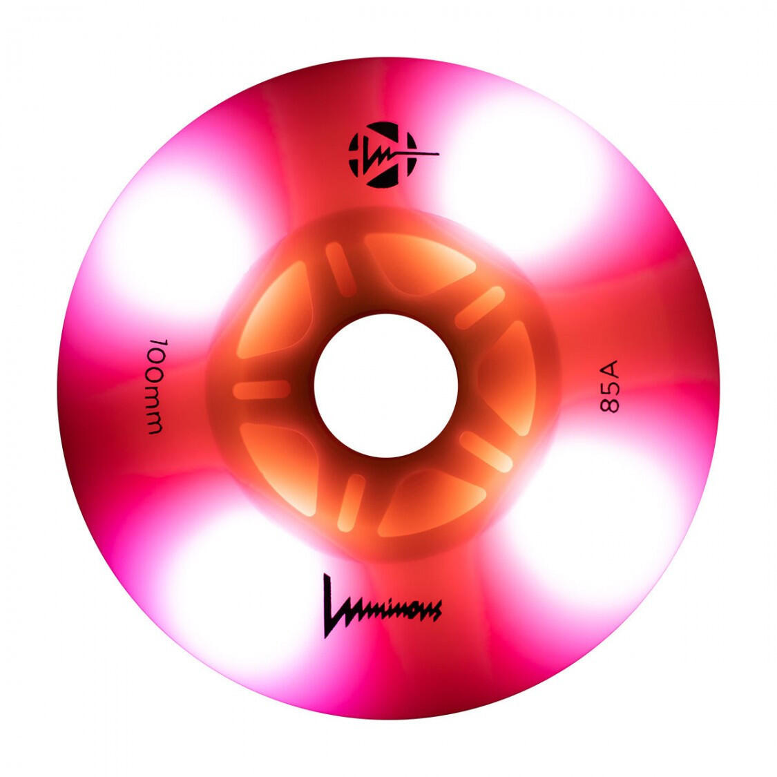 LUMINOUS Roue Inline 100mm 85A Flamingo [x3] 2/3
