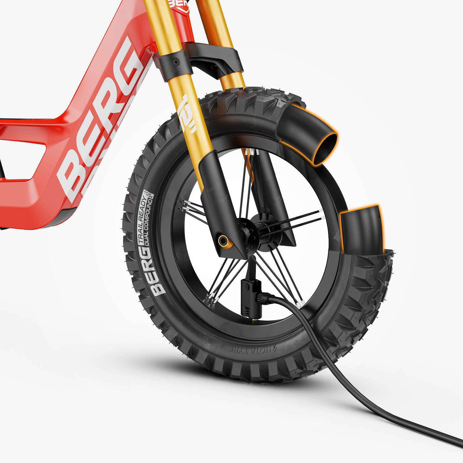 Bici senza Pedali per Bambini, 2,5+ Anni, Biky Cross Rosso 6/7