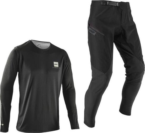 Kit Maillot Manches Longues et Pantalon Leatt Gravity 1.0 Noir