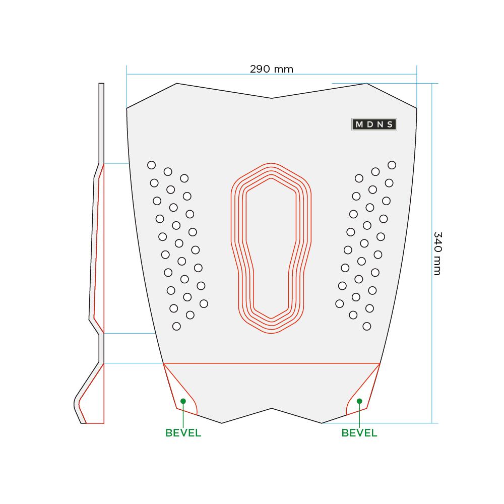 Enkele Traction - 1 Stuk Surf Pad 2/3