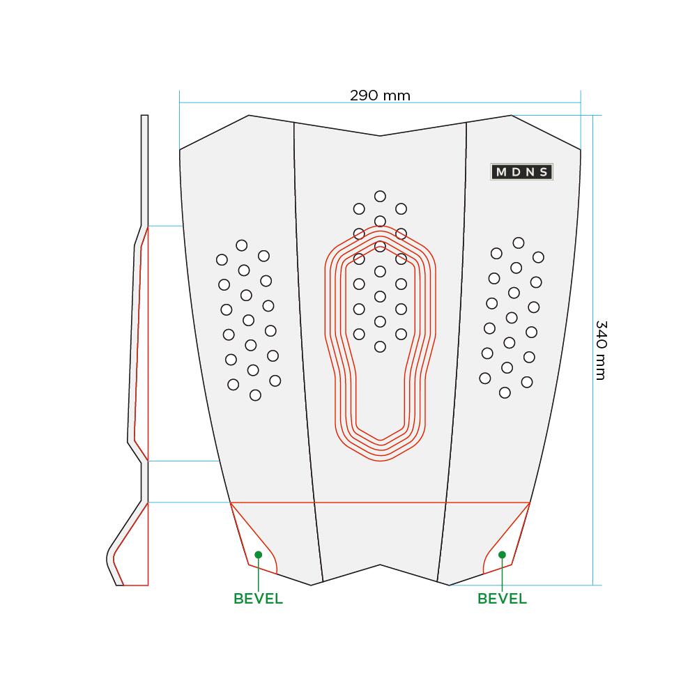 Triple Traction - 3 Teile Surf Pad 3/5