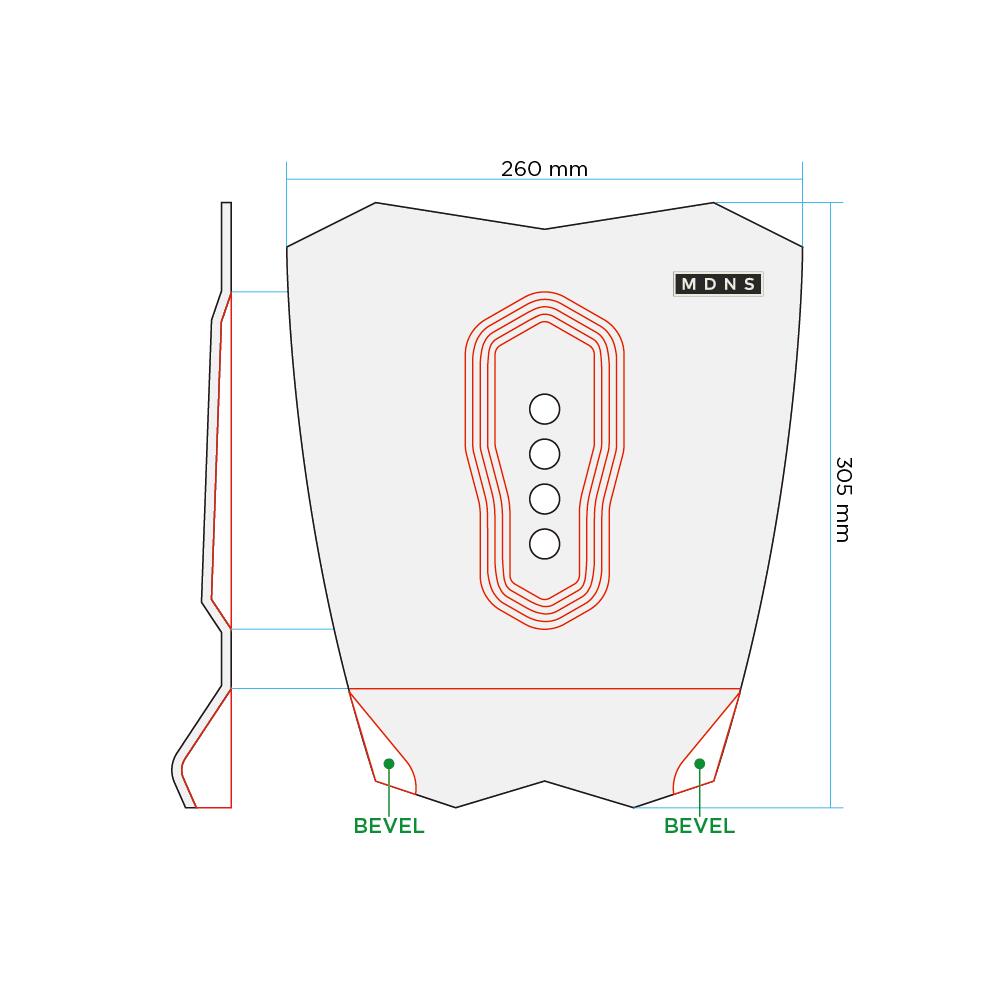 Traction - 1 Piece Pad De Surf Kind 2/3