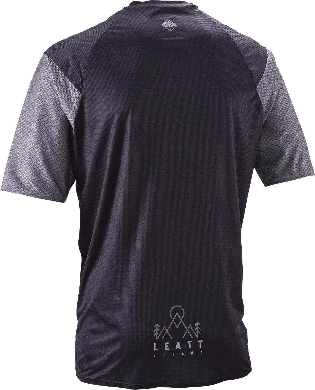 Maillot Manches Courtes Leatt Trail 3.0 Noir/Gris Homme 2/4