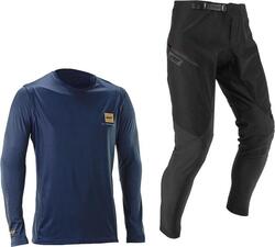 Kit Maillot Manches Longues et Pantalon Leatt Gravity 1.0 Bleu