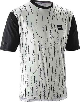Maillot Manches Courtes Leatt Trail 3.0 Noir/Gris Homme