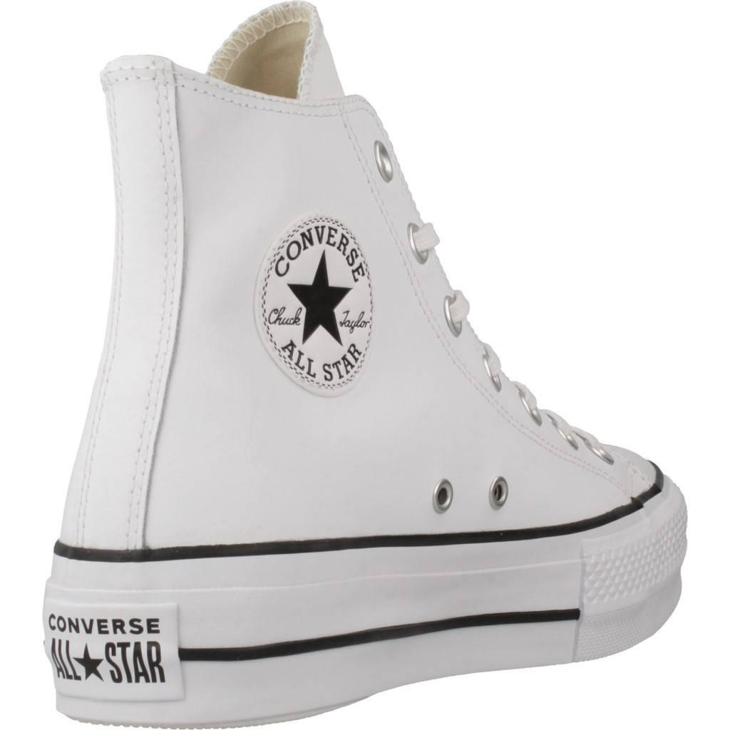 Calçado Converse Chuck Taylor All Star Lift Leather High, Branco, Mulheres 3/5