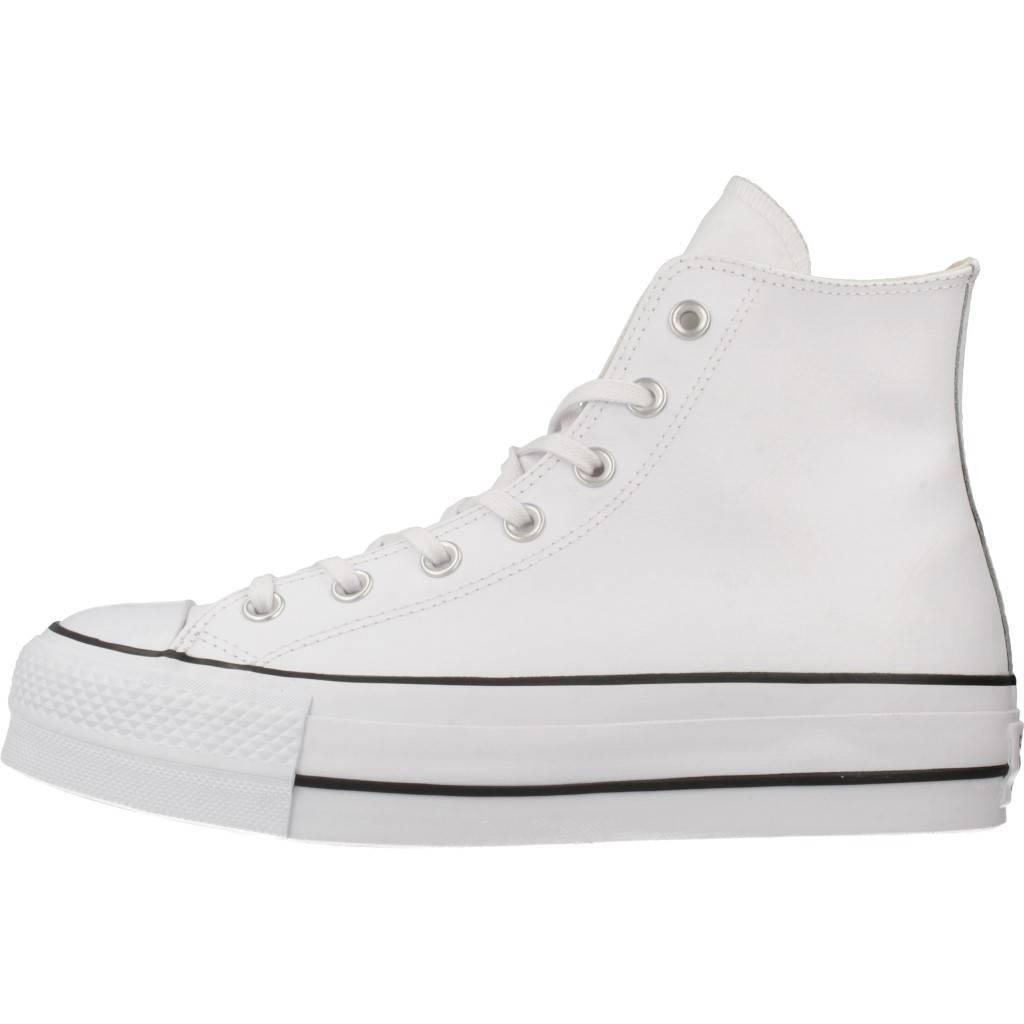 Buty CONVERSE CHUCK TAYLOR ALL STAR PLATFORM LEATHER Biały