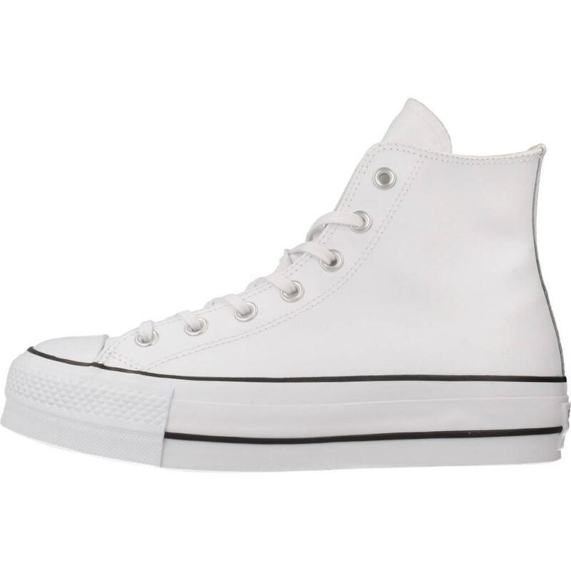 Tenisi femei Converse Chuck Taylor All Star Lift Leather, Alb