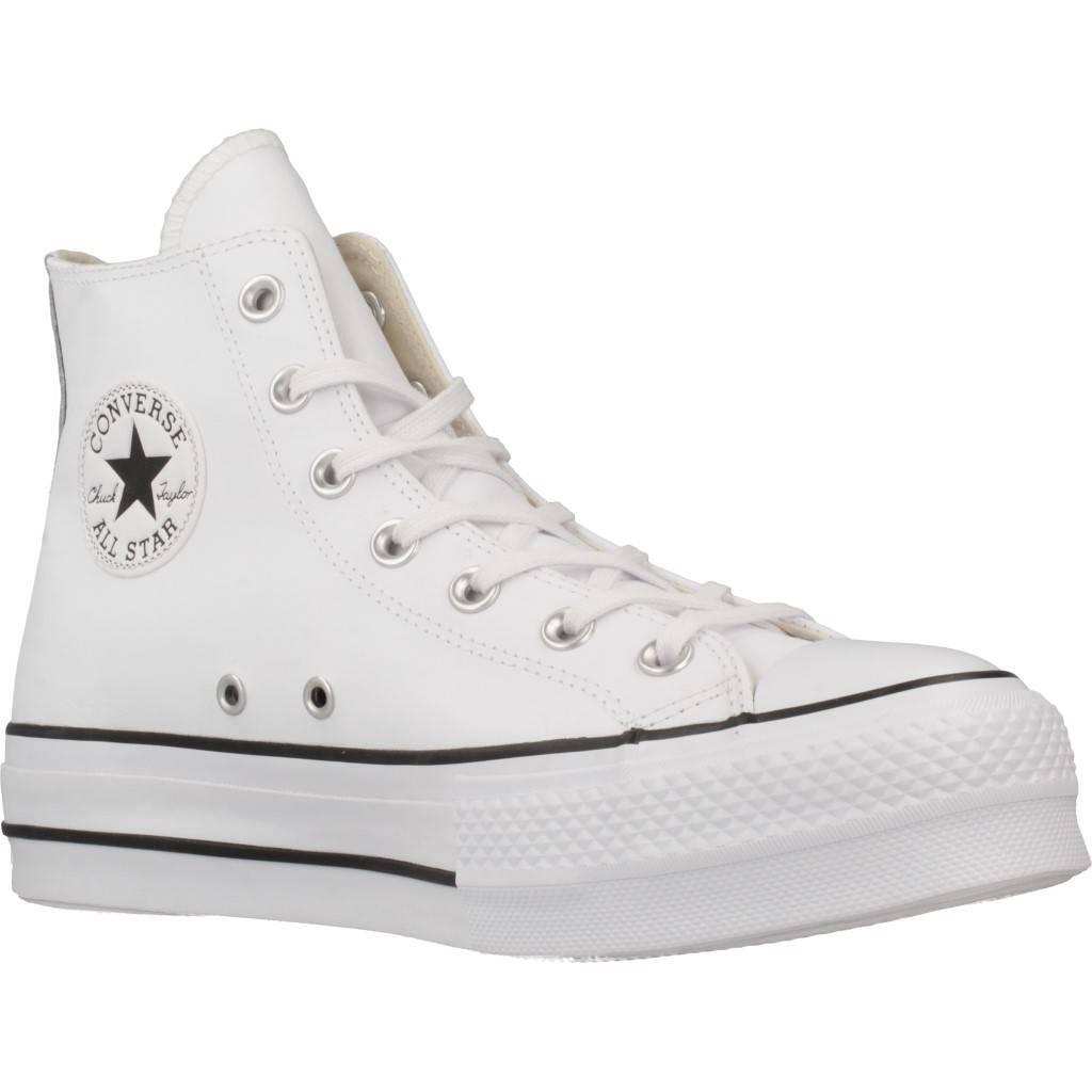 Calçado Converse Chuck Taylor All Star Lift Leather High, Branco, Mulheres 5/5