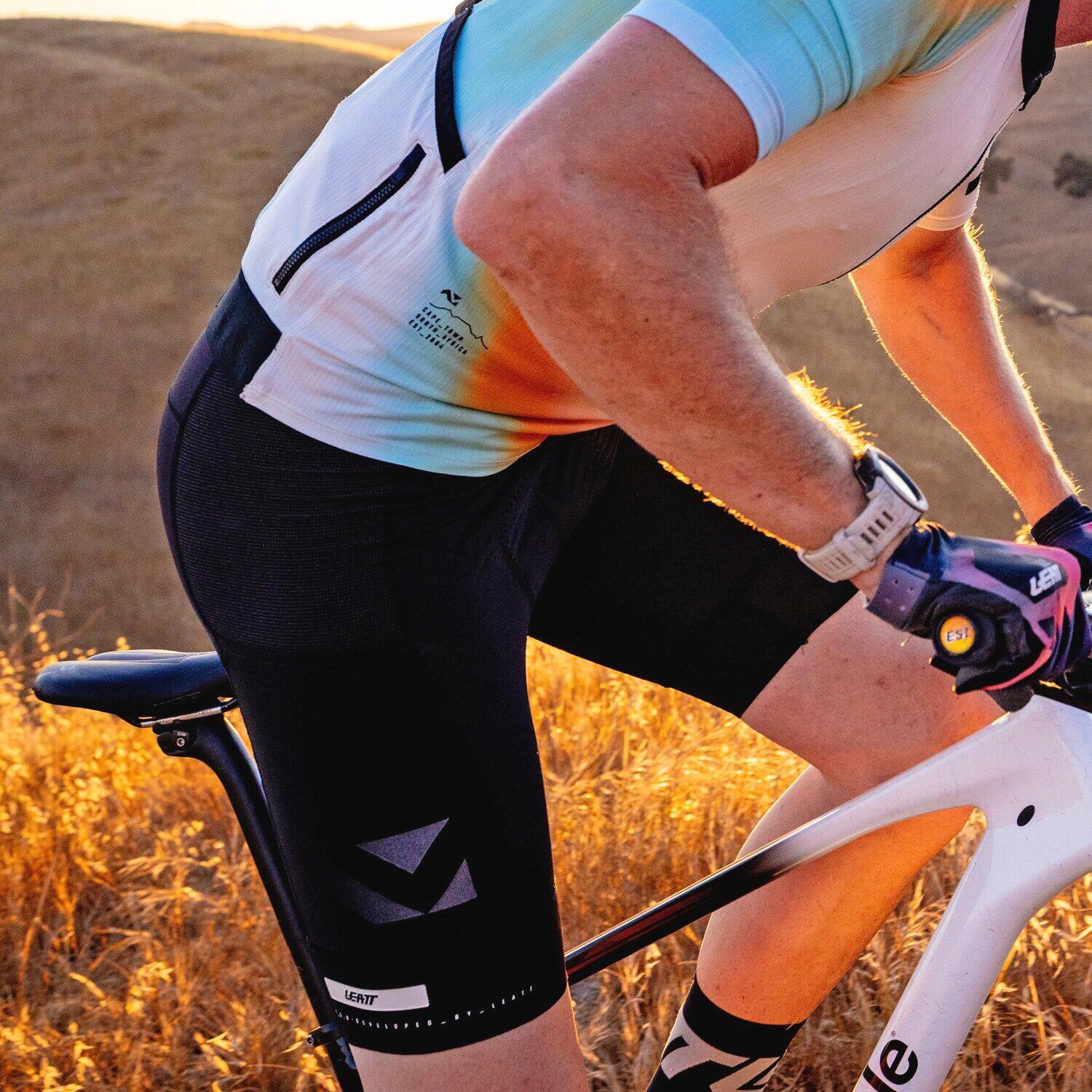 Heren Leatt Endurance 5.0 Cargo Bib Short Zwart 3/7