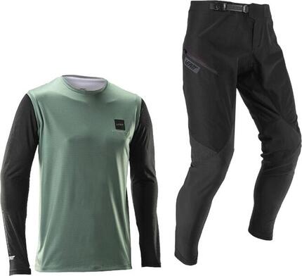 Kit Maillot Manches Longues et Pantalon Leatt Gravity 1.0 Bleu