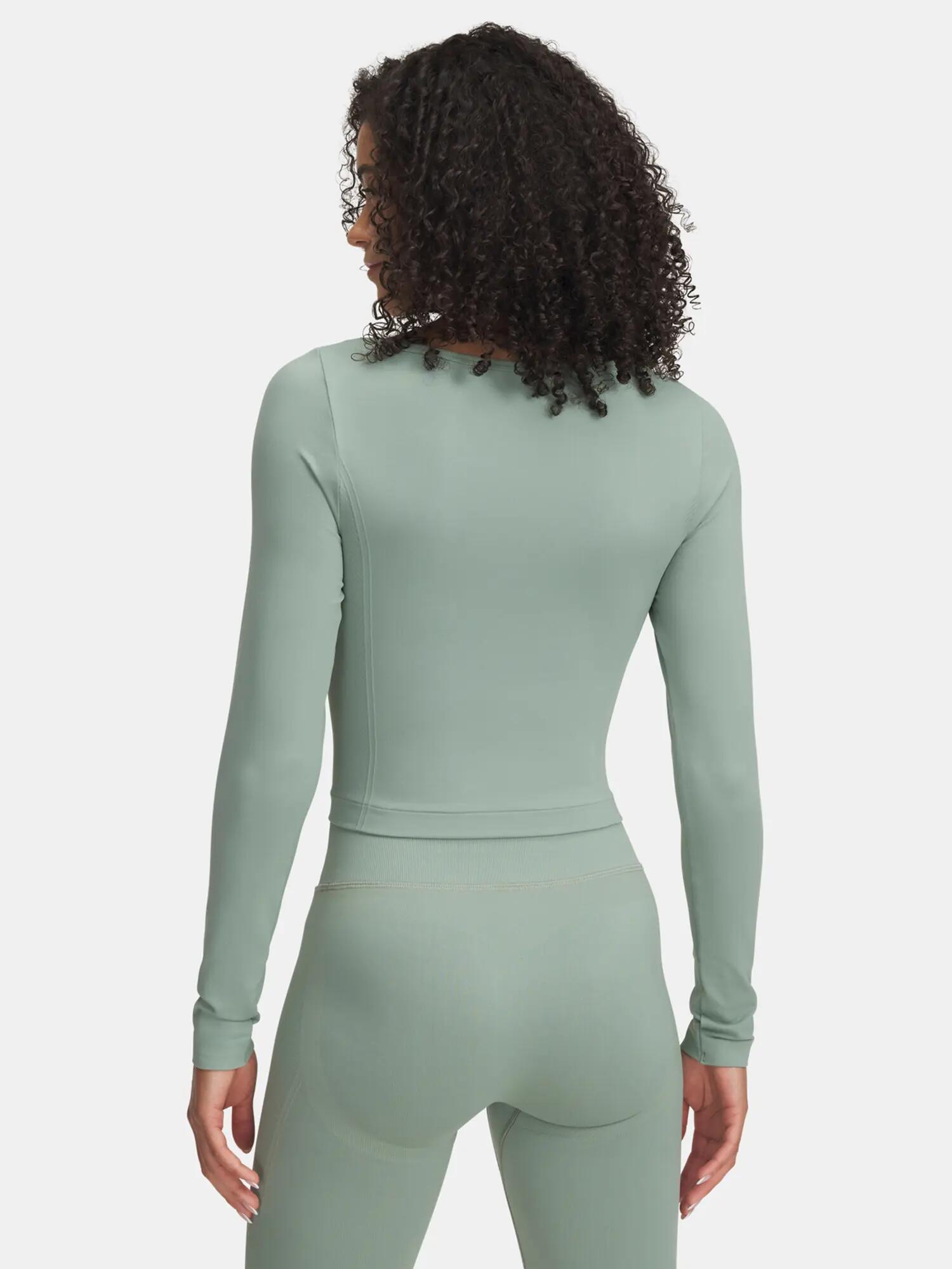 "Vanish" Kurzes Top für , Schmal, Langärmlig Damen Hellgrün 2/3