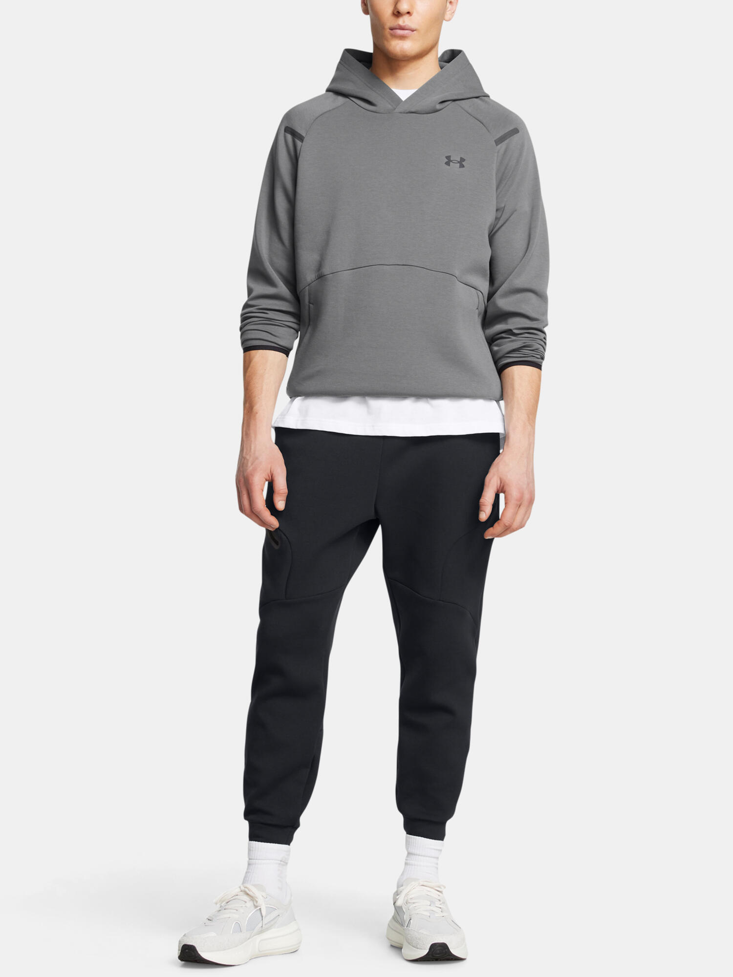 Kapuzenpullover für , Athletisch, Raglanärmel Herren Grau 5/5