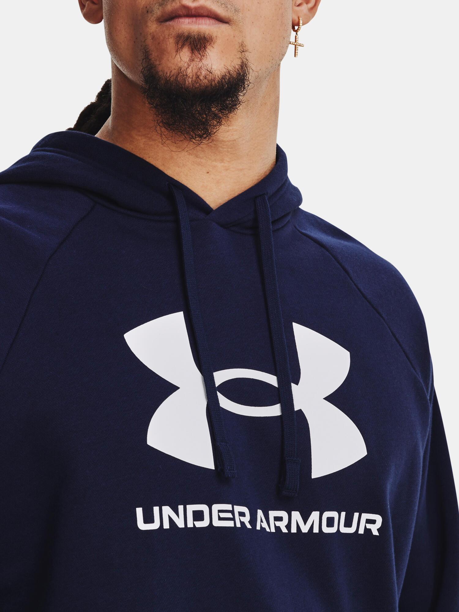 Bluza Męska Z Kapturem Nierozpinana Under Armour UA Rival Fleece Logo Xs 5/6