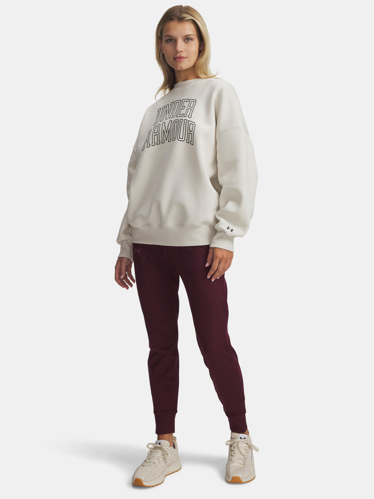 Bluza Damska Oversize Z Logo Under Armour Rival Fleece Varsity 4/5