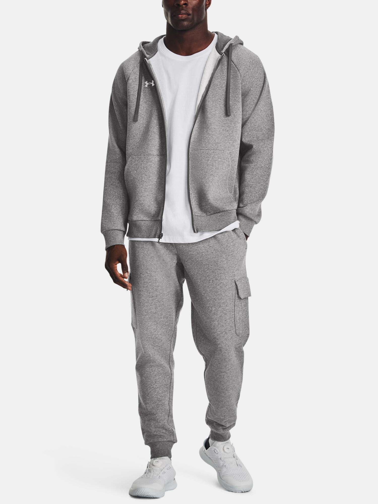 Bluza Męska Rozpinana Sportowa Under Armour Rival Fleece Fz Hoodie 6/6