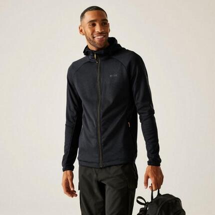 Polaire à capuche active extensible entièrement zippée Everet pour homme