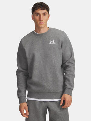 Under armour essential fleece herensweater met ronde hals