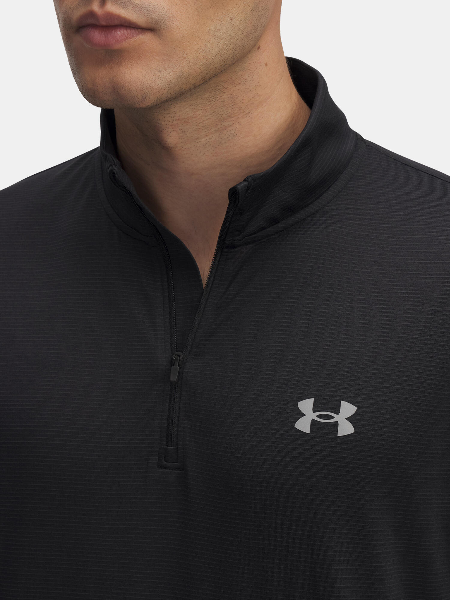 Koszulka męska z długim rękawem UA LAUNCH 1/4 ZIP 6005542-001 czarna L 3/3