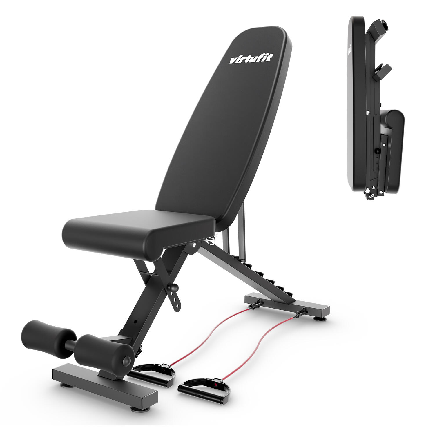 Bancă de fitness pliabilă și reglabilă VirtuFit FB100