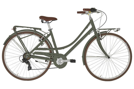Bicicletta da città FREETIME 28 pollici Lady oliva