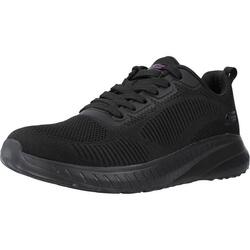 Baskets Skechers Bobs Squad Chaos-Face Off, Noir, Femmes