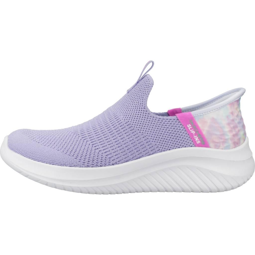 Zapatillas Sneakers Niños Skechers Ultra Flex 3.0 Colory Wild Slip-On morado 2/5