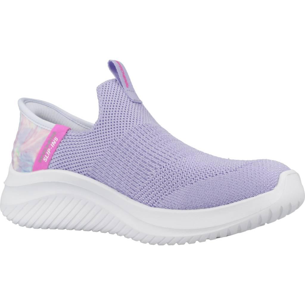 Zapatillas Sneakers Niños Skechers Ultra Flex 3.0 Colory Wild Slip-On morado 5/5