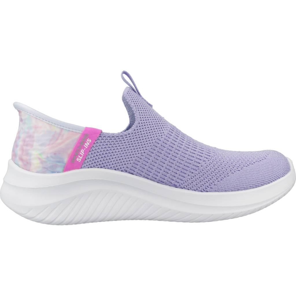 Zapatillas Sneakers Niños Skechers Ultra Flex 3.0 Colory Wild Slip-On morado 4/5