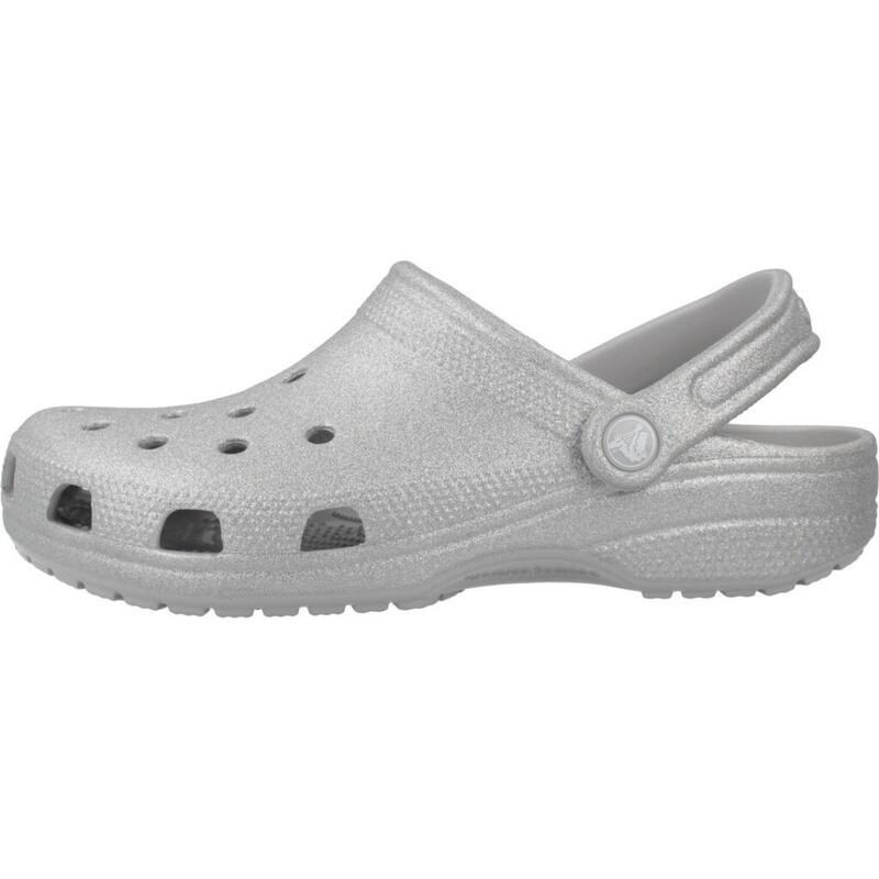 Flip-flops Crocs Model Classic Glitter Clog Culoare Argint