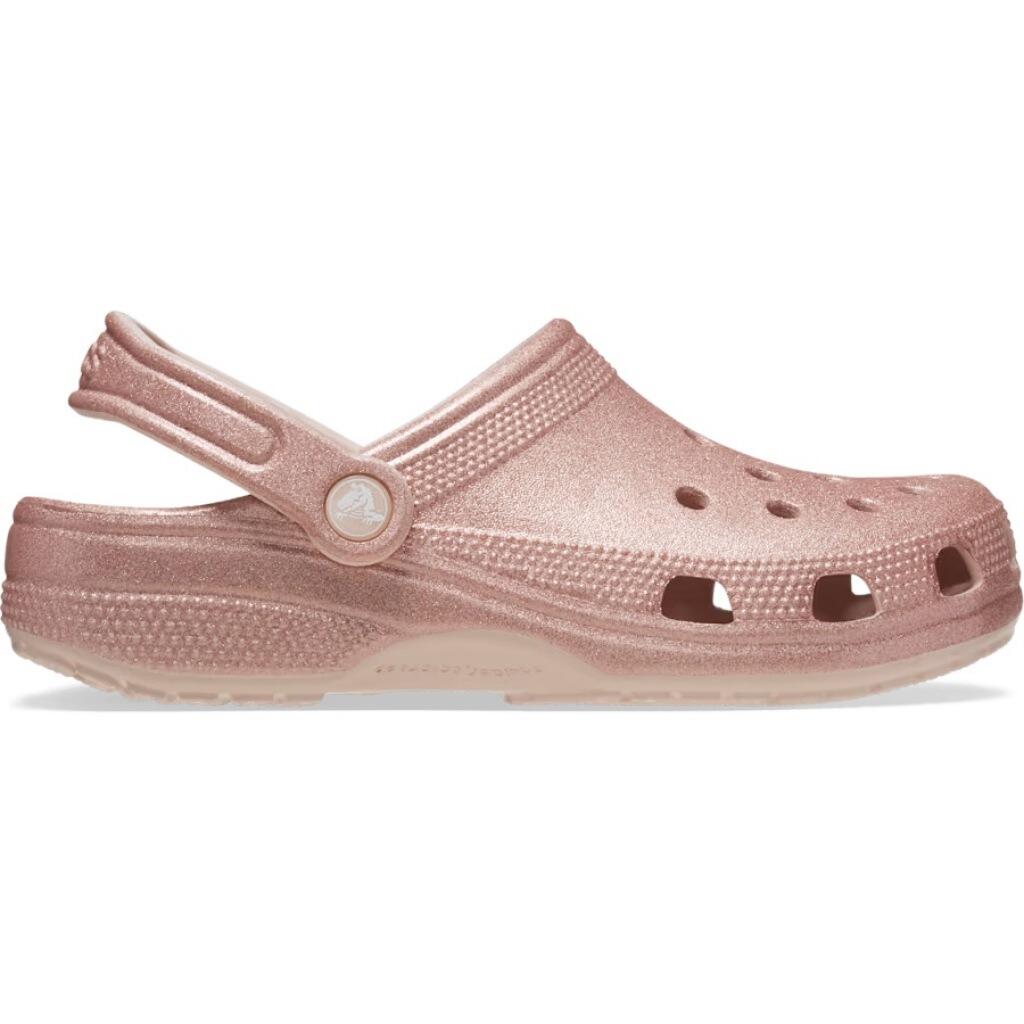 Pantofi Sport Crocs Model Classic Glitter Clog Culoare Roz