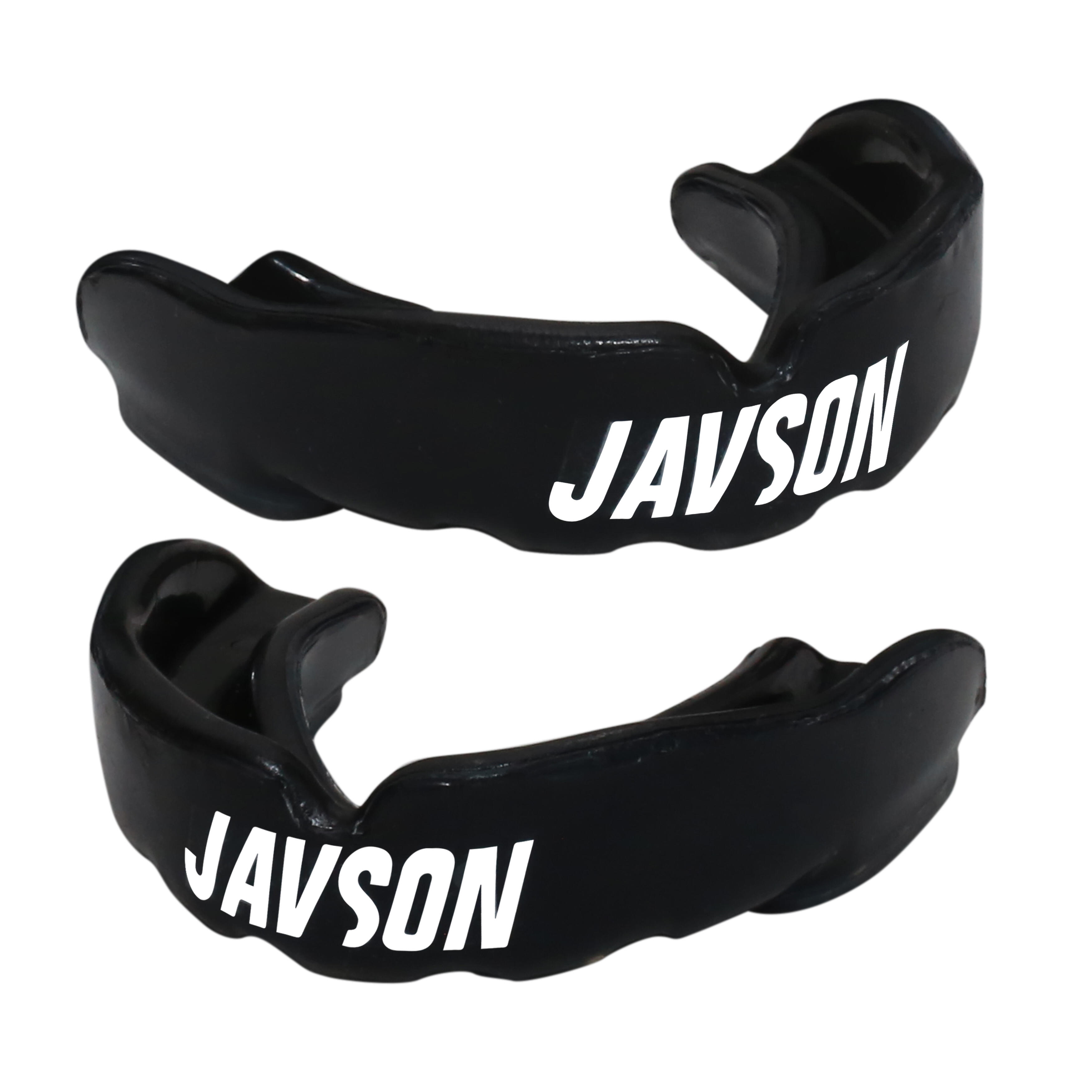 Javson Mouth Guard Gum Shield all Contact Sports Training - Black
