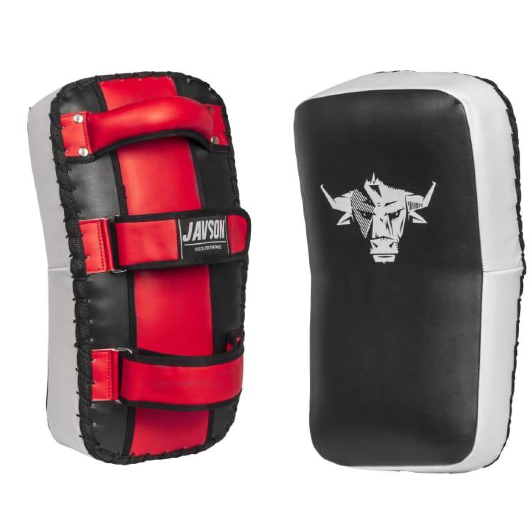 Javson Thai Pads Kick Shield (1 Unit) Curved Pad - Black