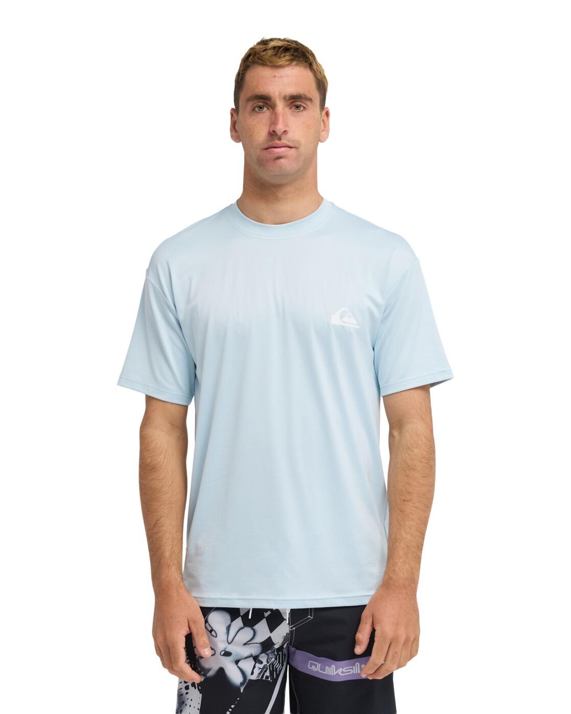 T-shirt de surf à manches courtes UPF50 EVERYDAY SURF Bleu Homme 3/4