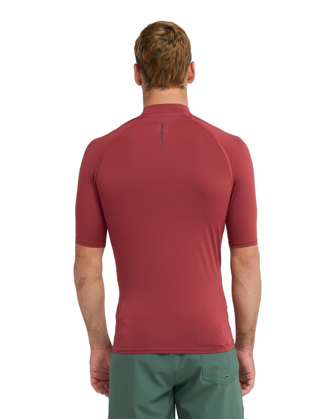 T-shirt de surf à manches courtes UPF50 EVERYDAY Rouge Homme 3/4