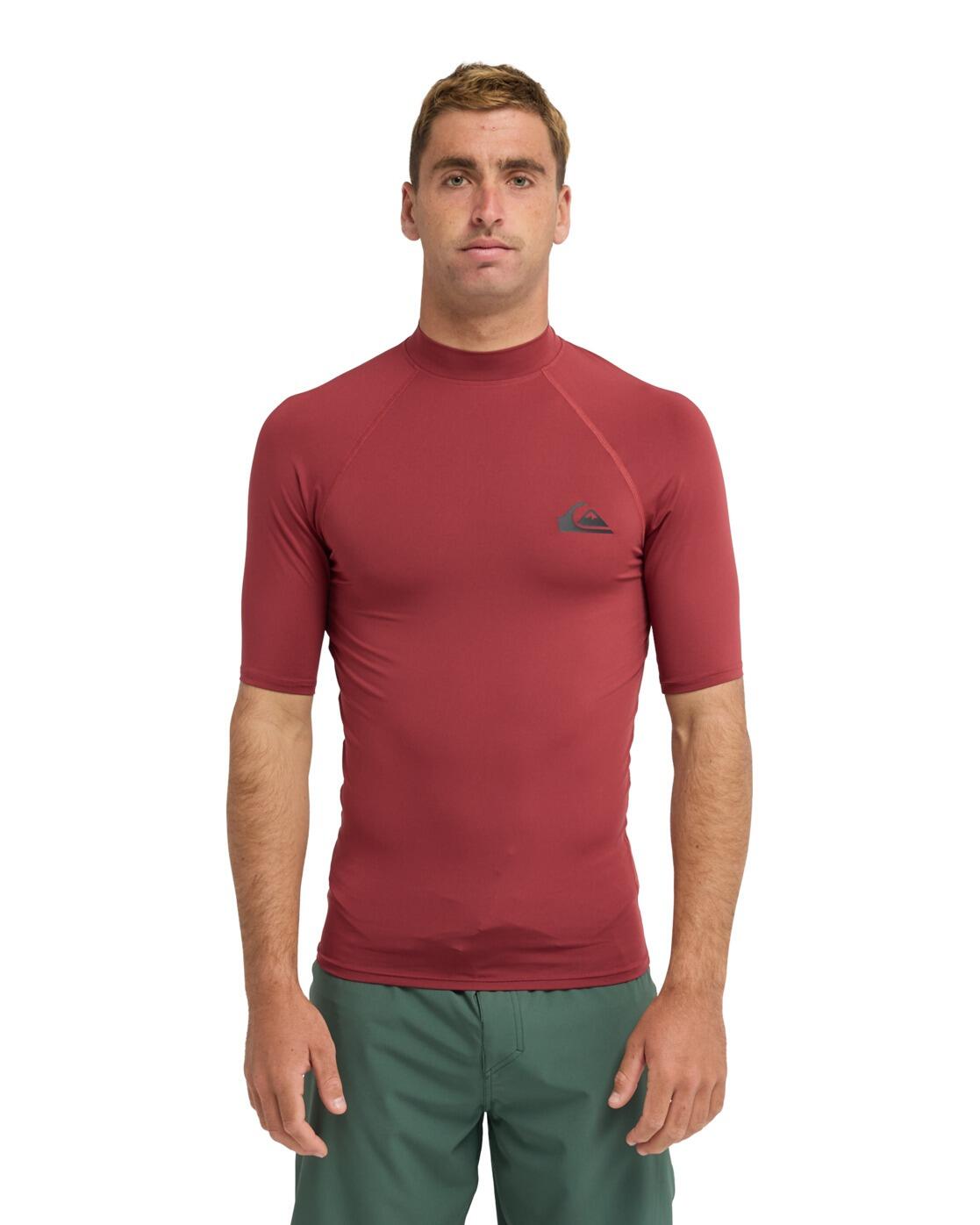 T-shirt de surf à manches courtes UPF50 EVERYDAY Rouge Homme 2/4