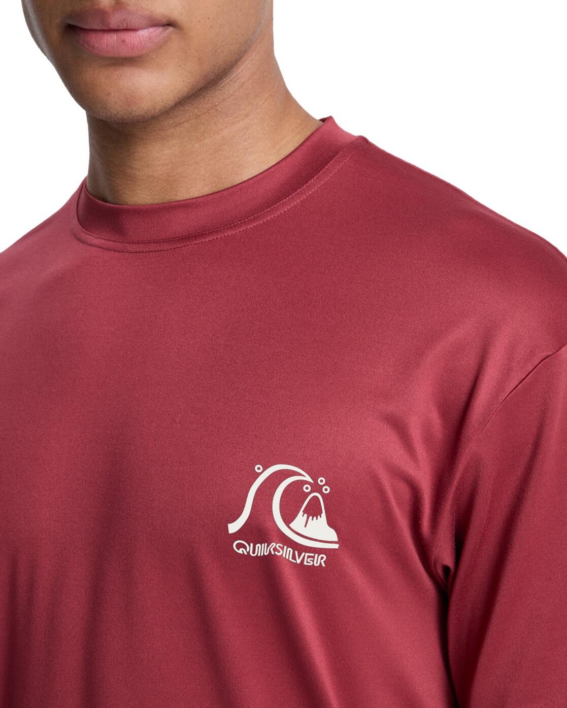 T-shirt de surf à manches courtes UPF50 DNA SURF Rouge Homme 4/4
