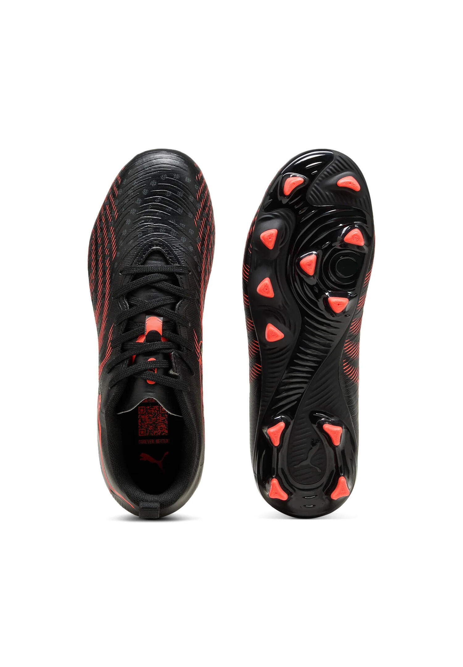 PUMA FUTURE 9 PLAY IT JR Fußballschuhe 108723 02 Puma Black Glowing red  Gray 2/7